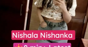Famous Sri Lanka Model Nishala Nishanka Latest Masturbation and Pussy Slip Video with Clear Face