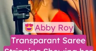 Abby Roy Nude Desi Strip Show Transparent Saree Striptease Boobs Out Dancing Completely Topless