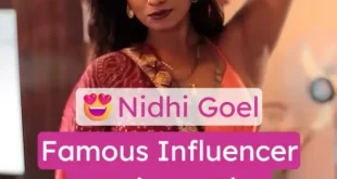 Nidhi Goel AKA Moodybeasty Live Teasing Her Boobs and Black Nipples