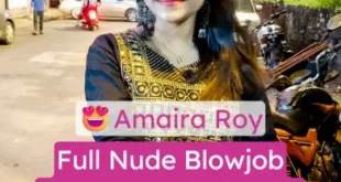 Amaira Roy Nude Sucking Cock and Pressing Her Juicy Tits