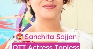 OTT Actress Sanchita Sajjan Topless Tease and Flaunting Her Boobs