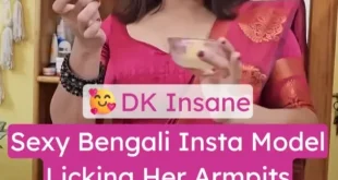 DK Insane Teases by Licking Her Armpits Slowly and Strips Her Bra to Show Her Big Boobs