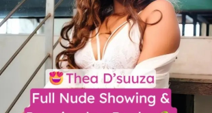 Thea D'Suuza Full Nude Pressing her Boobs and Fingering with Clear Face and Audio