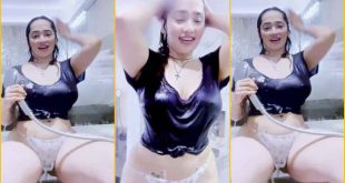 Aditi Mistry Showing Ass And Enjoying Shower on Live App Content