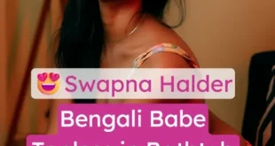 Bengali Babe Swapna Halder Completely Topless in Bathtub, Teasing & Showing Her Big Boobs