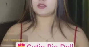 Cutie Pie Doll Chamet Nude Videocall Stripping Taking her Top off and Showing Boobs