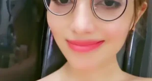 Hot Tango Model Fully Topless Teasing and Licking Her Big Boobs