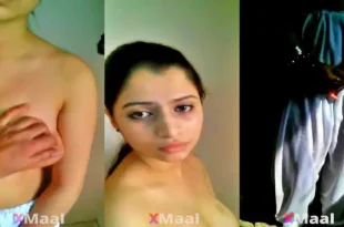 School GF Show Her Big Tits MMS