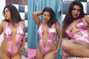 Sexy Jhilik Roy Teasing Ass in a Barely There String Monokini App Content