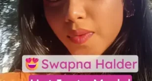 Hot Model Swapna Halder Nude Video Saree Striptease and Boob Play