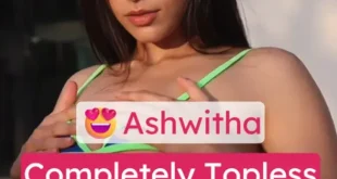 Famous Insta Model Ashwitha Teasing and Stripping Fully Nude XXX, Completely Topless Nipple Show with Face Porn Video