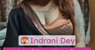 Indrani Dey Nude Video Showing and Pressing her Boobs with Face