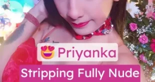 Priyanka aka igotcurvs Stripping Fully Nude Pressing Her Boobs Spreading Her Legs and Fingering Her Pussy