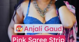 Desi MILF Anjali Gaud Nude Slowly Strips Teasing Her Massive Boobs & Wet Pussy Spread