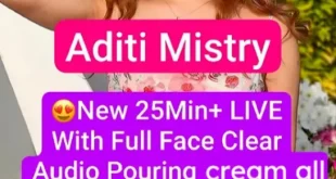 Aditi Mistry Gets Naughty with Huge Boobs and Hard Nipples in a 25Min+ Live Video, Pressing and Pouring Cream All Over Her Boobs!