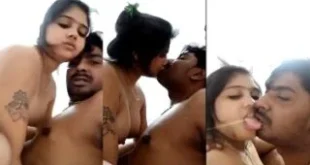 The wife sucked her husband's dick while looking at the camera